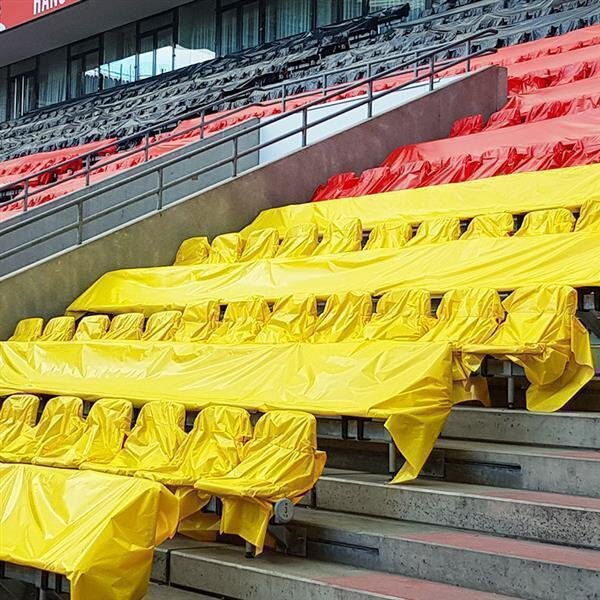 Folienrolle Abdeckung Sitzplatz schwer entflammbar 0,75x200m - Lila