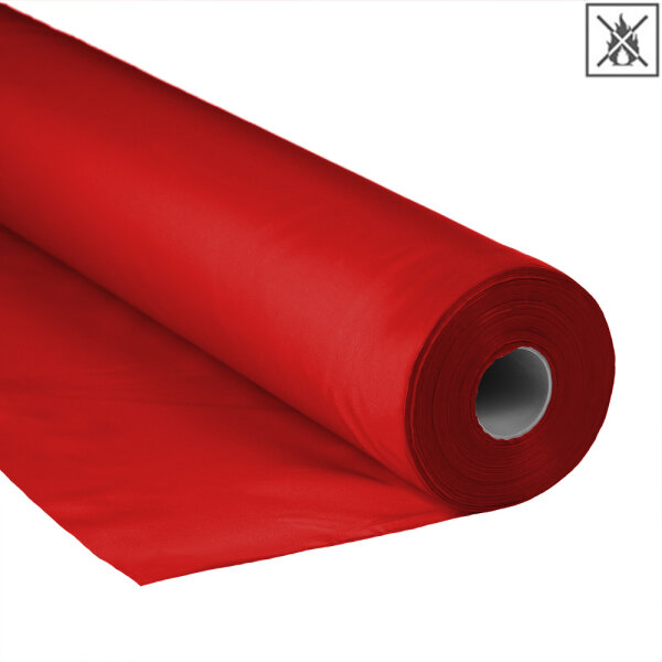 Polyester fabric 1,5m flame retardant 100m Red
