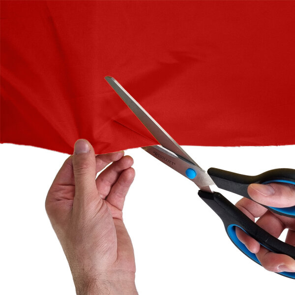 Polyester fabric 1,5m flame retardant 100m Red