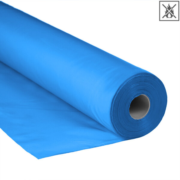 Tissu de polyester 1,5m ignifuge 100m Bleu (clair)