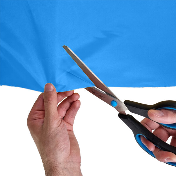 Tissu de polyester 1,5m ignifuge 100m Bleu (clair)