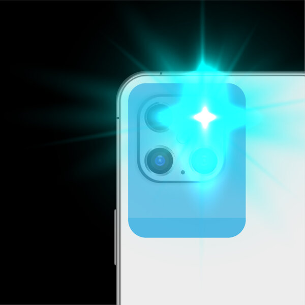 Blitzlichtfolie - Blau