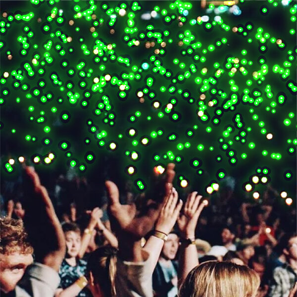 Ballons à LED - Vert