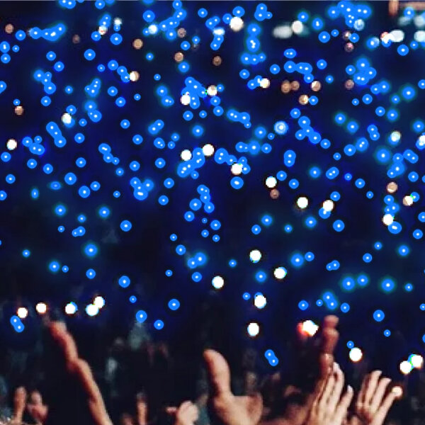 LED balloons - Blue
