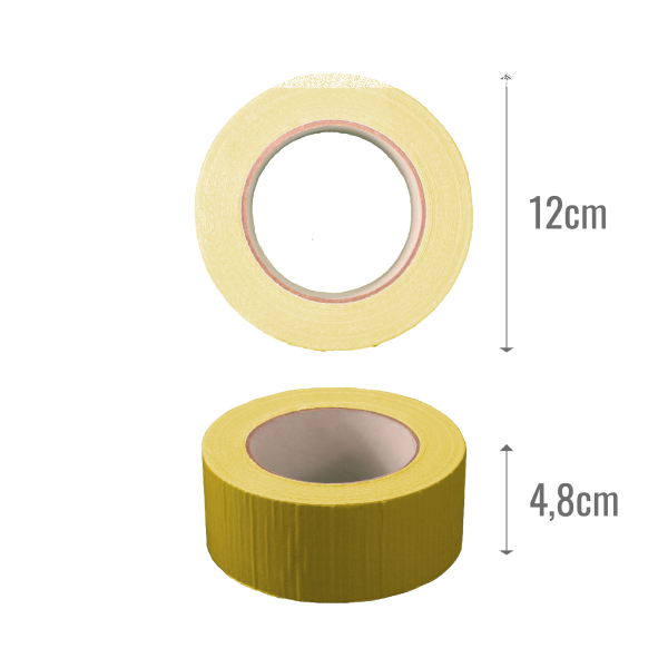 Standard Duct Tape Yellow 48mm x 50m - Panzertape