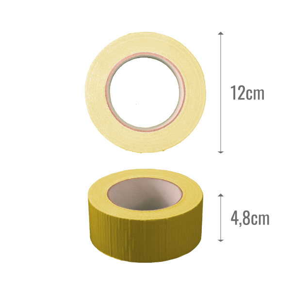 Standard Duct Tape Yellow 48mm x 50m - Panzertape