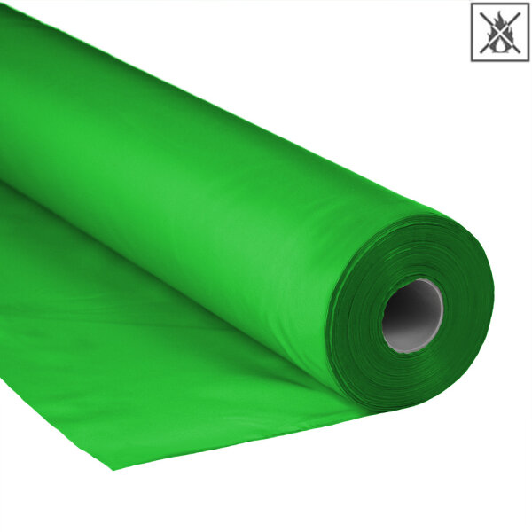 Tissu de polyester 1,5m ignifuge 100m Vert (clair)