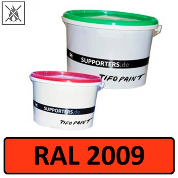 Couleur non tissée RAL2009 orangé signalisation - ignifuge 5 litres