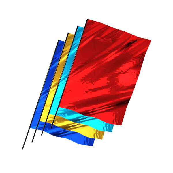 Drapeau en Film Métallique au Format Portrait