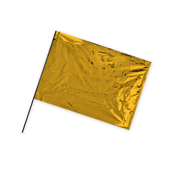 Metallic Foil Flag in Landscape Format flame retardant