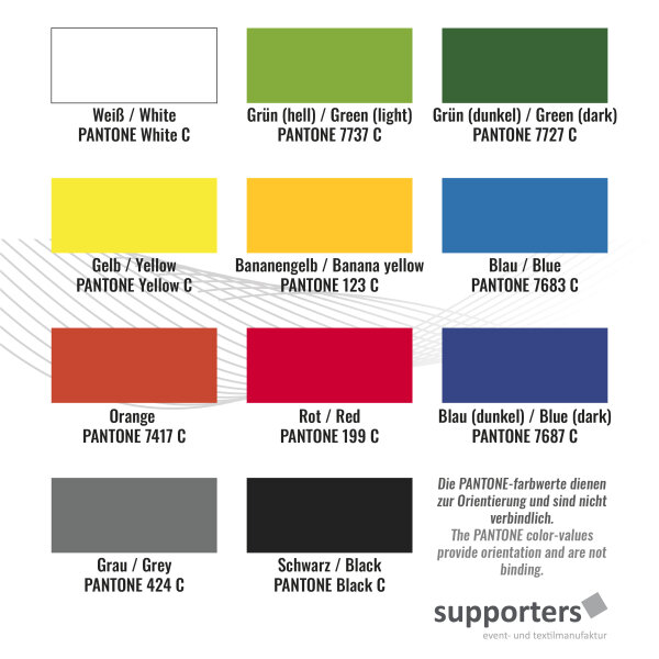 Drapeau cousu selon le modèle