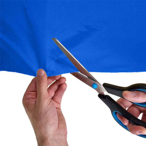 Polyester fabric 1,5m flame retardant 30m Blue Pacific