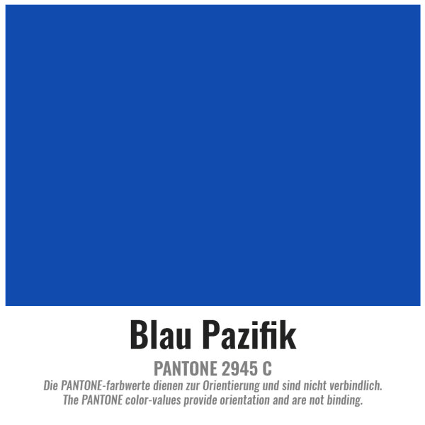 Polyester fabric 1,5m flame retardant 30m Blue Pacific