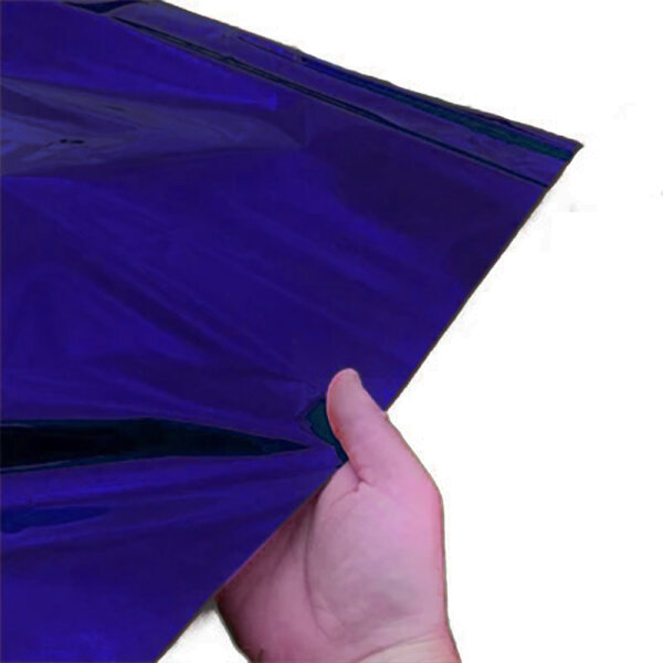 Rouleaux plastiques métalliques 1,50 x 10 mètres - Bleu royal