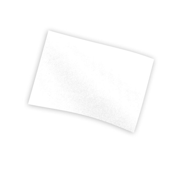 TIFO Stoff Tafel Polyester schwer entflammbar 75x90cm Weiss