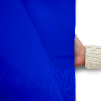 Plastic film flag (upright format) 40x30 Blue