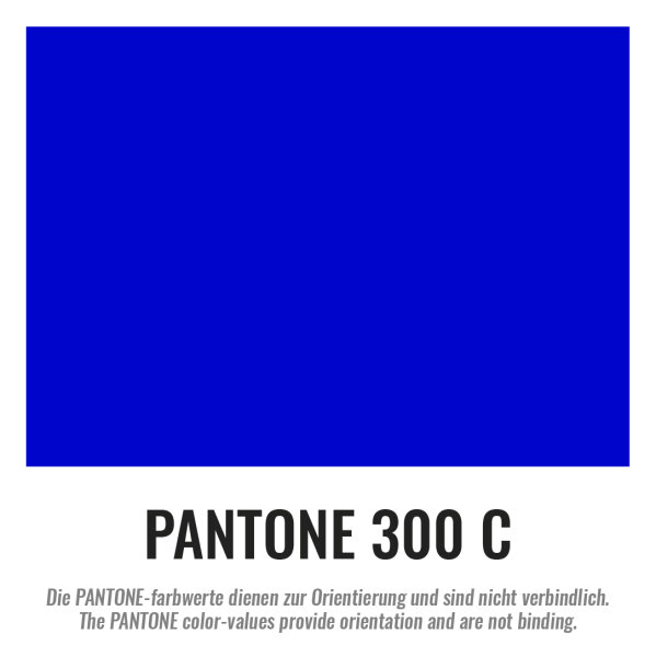 Plastic film flag (upright format) 40x30 Blue