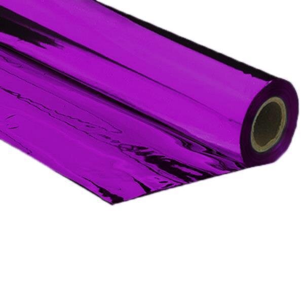 Metallic Folie Premium schwer entflammbar 1,5x100m - Lila