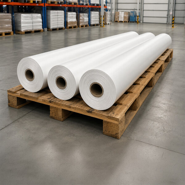 Plastic film roll standard 3x100m - white
