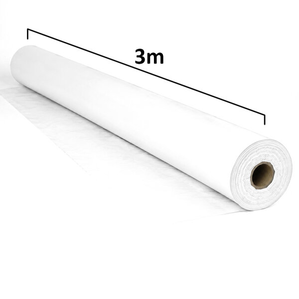 Plastic film roll standard 3x100m - white