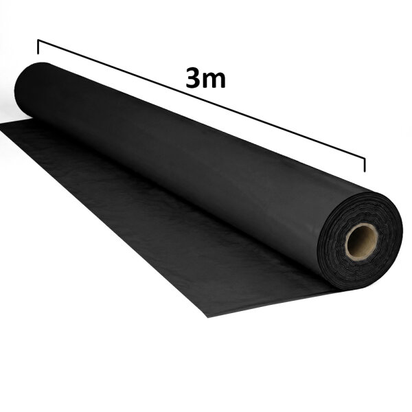 Plastic film roll standard 3x100m - black