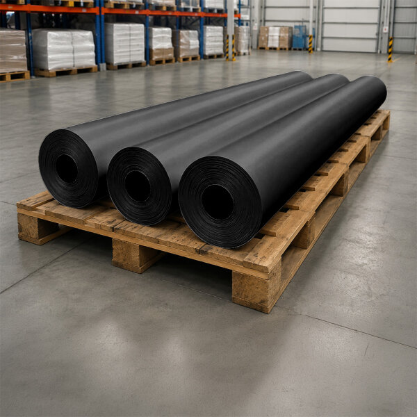 Plastic film roll standard 3x100m - black
