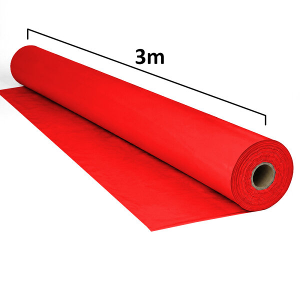 Plastic film roll standard 3x100m - red