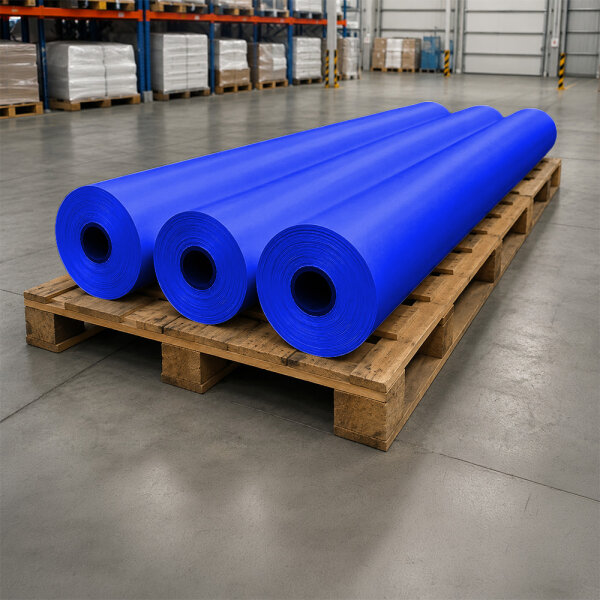 Plastic film roll standard 3x100m - blue