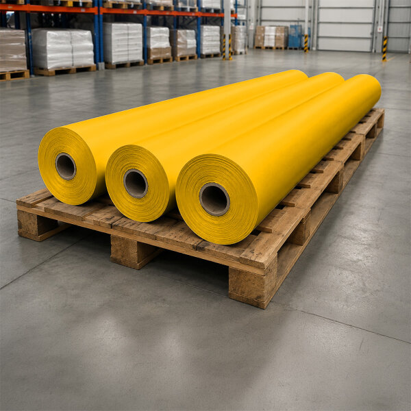 Plastic film roll standard 3x100m - yellow